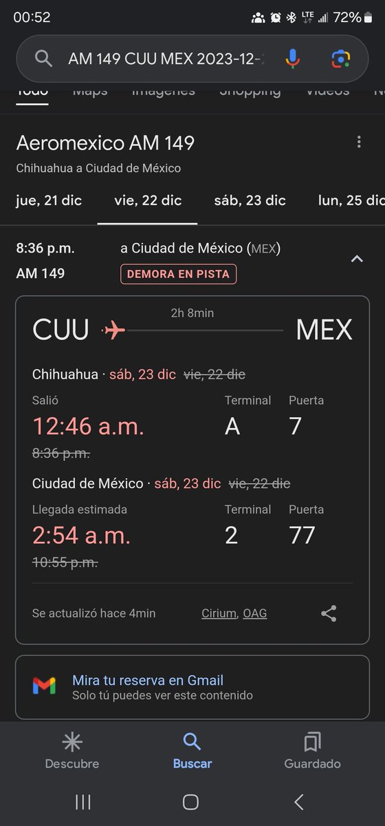 Javi_gl21's tweet photo. @Aeromexico @Profeco tuvimos un retraso de vuelo con más de 4 horas, realice el reclamo y no nos ofrecieron nada de descuentos para próximos vuelos o algo de incentivo, dónde puedo hacer una reclamación formal??? El vuelo términos saliendo a la 1:00 am fueron 4.5 horas de retraso https://t.co/Un1c6DxtOT