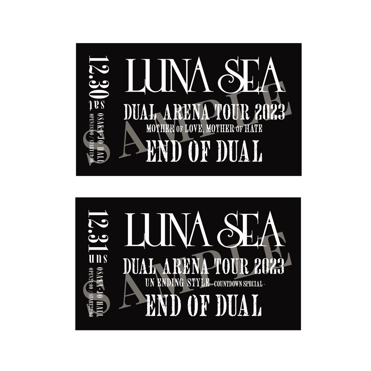 LUNA SEA高崎ダルマ達磨DUAL ARENA TOUR大阪城ホール会場限定 LUNA SEA ライブ ブルーレイ『DUAL ARENA TOUR 2023』(大阪城ホール