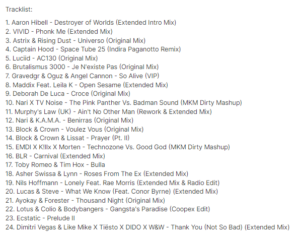 MKMDirty's tweet photo. Last episode of the year!!!
#HOF224
Tracks: @aaronhibell @MaddixMusic @tvnoisemusic @blockandcrown @lucasandsteve @nilshoffmannils @WandWmusic @MORTENofficial @Bodybangers and many more.
https://t.co/nh9rk12A2B
#PureRavers https://t.co/oF1NyMpkQ0