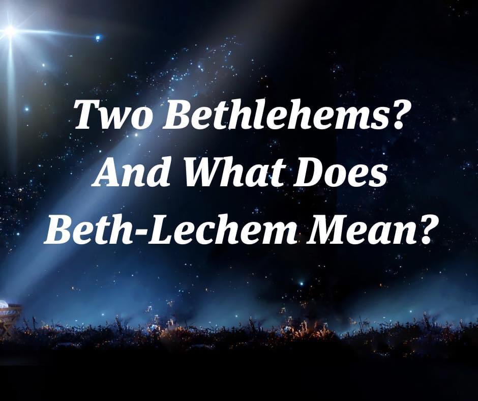 birdchadlouis's tweet photo. Two Bethlehems? And what does Beth-Lechem Mean?

There are numerous American towns and cities with “-ville” at the end of their names, from Jacksonville, Florida, to Danville, California. The suffix “-ville” in French means “city.” So, Jacksonville is “city of Jackson” and Danville is the “city of Dan.”

There are also countries with “-stan” at the end of their names, such as Pakistan, Afghanistan, Kazakhstan, and the like. The suffix “-stan” is Persian in origin and means “place of.” So, Afghanistan is “place of the Afghans” and so forth. In that way, it’s analogous to the suffix “-land,” such as Finland, Iceland, New Zealand.

Whether it’s -ville or -stan or -land, we like to use suffixes to name places.

Something similar happens with lots of place names in the Bible as well, only it’s a prefix that is quite common. Or, to be precise, it’s not a prefix but a word that is joined to another name: the word “beth” (בֵּית), which is a form of “bayit” (בַּיִת), which means “house.” I haven’t done a precise search, but there are about 50 or 60 locations mentioned in the Bible with “Beth” at the beginning.

There’s Bethel or Beth-El (בֵּית־אֵל), which means “House of El” (“House of God”). In Genesis 28:19, Jacob gives the place this name for, as he says, “How awesome is this place! This is none other than the house of God [Beth-El], and this is the gate of heaven.”

There’s Beth-Eden (בֵּית עֶדֶן), meaning “House of Delight or Luxury,” which is an Aramean kingdom north of Damascus against which Amos prophesied (1:5).

Most famously, of course, is Bethlehem which means “House of Bread.” The Bible actually mentions not one but two Bethlehems: Bethlehem of Zebulun and Bethlehem of Judah. The former is only noted in Joshua 19:5 as a town about six miles NW of Nazareth. The latter, of course, is David’s hometown and the birthplace of Jesus.

In Hebrew, the name occurs both as two words בֵּית לֶחֶם (Beth Lechem) and as two conjoined words בֵּית־לֶחֶם (Beth-Lechem), but never, as we write it in English, as one undivided word, “Bethlehem.” The Hebrew pronunciation has a hard "h" so Beth-Lechem would have been a more appropriate spelling, but we are stuck with Bethlehem.

The noun “lechem” does mean “bread” but it’s also the generic word for “food” or “nourishment.” Were we to pray the Lord’s Prayer in Hebrew, we would ask our Father to give us this day our daily lechem, our daily nourishment.

The first mention of “lechem” in the Bible is when Adam sinned, when God told him that thenceforth “by the sweat of your face you shall eat bread [lechem]” Gen. 3:19. How graciously fitting, therefore, that the Last Adam was born in the House of Bread. He came to redo what Adam had undone—and to do it even better. By the sweat of Jesus’ face, by his effort and sacrifice and his bearing of the curse for us, we now eat of him, the Bread of Life, and live forever.