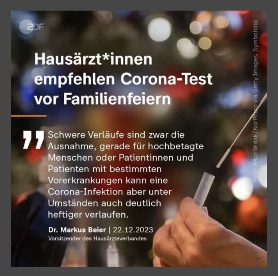 dokhollidays's tweet photo. ‼️Lieber Hausärzte Verband:
Die Idee des Testens ist gut; aber hört endlich auf das Problem Covid19 auf „Hochbetagte“ und „Risikogruppen“ zu beschränken.
Wir sind ALLE in gewisser Hinsicht Risikogruppe; Long Covid kennt auch keine Altersgrenzen!
Ps: wo bleibt der Aufruf sich umgehend boostern zu lassen? 
@haev_aktuell 
#CovidisNotOver 
#ImpfenSchützt 
#LongCovid