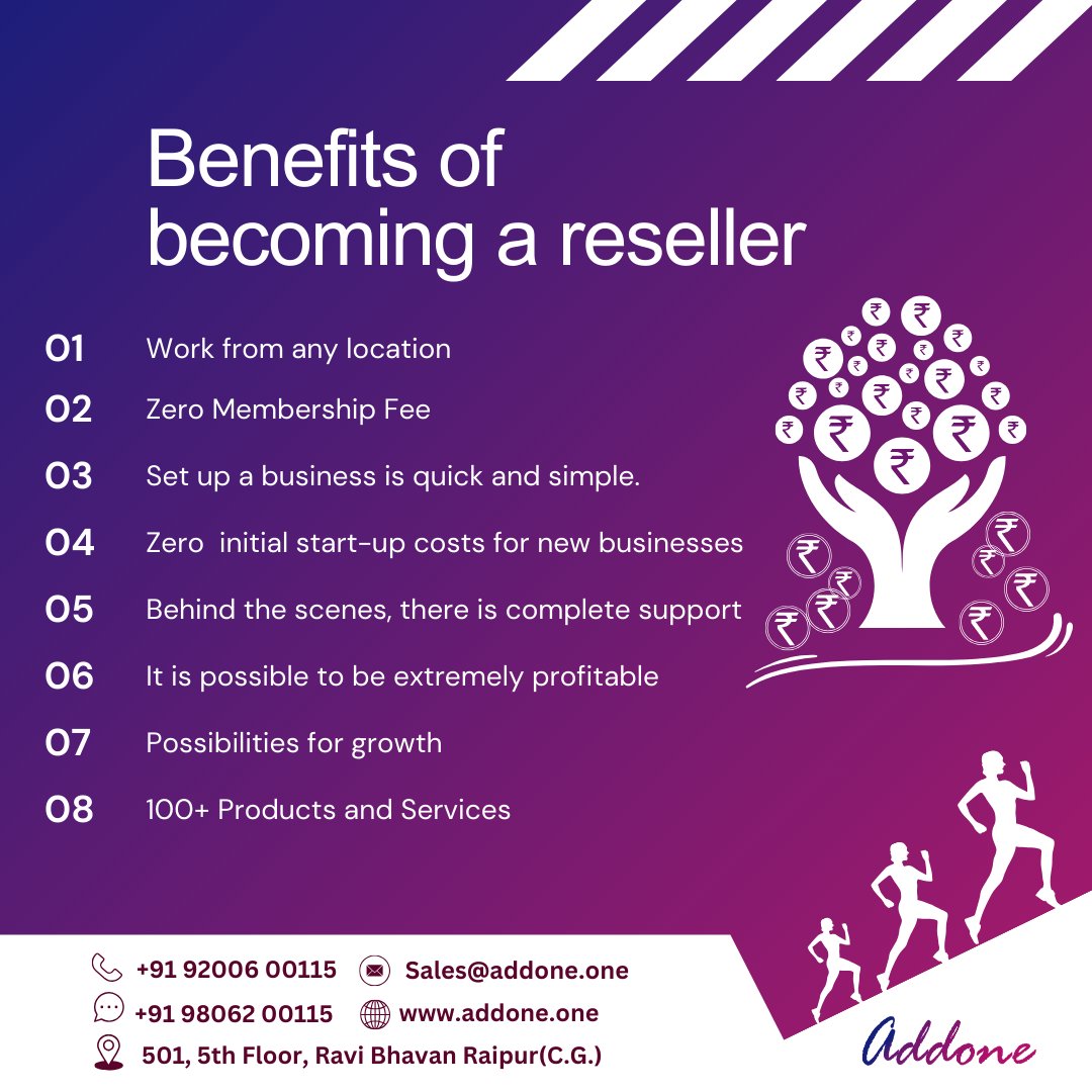 Addone_one's tweet photo. 🔵Benefits of becoming a reseller🔵

#addone #reseller #growth #busyness #membership #Service #digitalmarketing #digitalmarketingservices #softwaredesign #consultingservices #development #databasemanagementsystem #textmessagemarketing #whatsappmarketing #domain #hosting https://t.co/7FIoQ7j02l