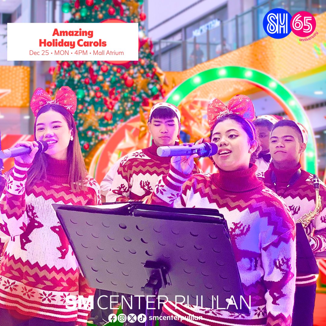 Have a holiday weekend here at SM Center Pulilan! 🎄

The celebration of the #HappiestChristmasAtSM continues with FUN activities for you and your loved ones! 

Visit us today and #ExperienceTogetherAtSM the most enchanting holiday!