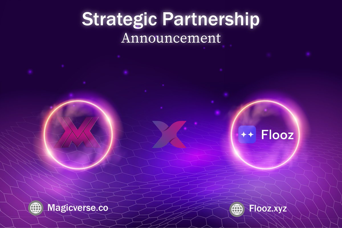 New Partnership Announcement!
<a href="/Magicverseco/">Magicverse</a> 🤝 <a href="/flooz_xyz/">The Vibe Trading App by Flooz</a>  

Thrilled to announce our first strategic partnership, marking the beginning of many more to come in this journey!

Our collaboration with <a href="/flooz_xyz/">The Vibe Trading App by Flooz</a>  now enables the secure and direct purchase of $ORB with fiat currency