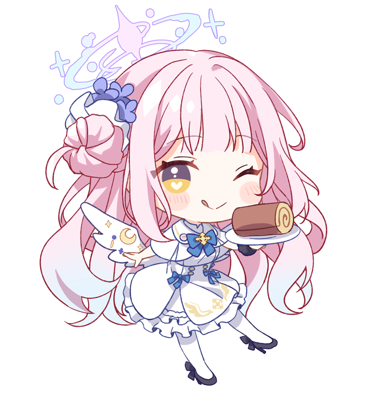 聖園ミカ(ブルアカ) 「ミカオーロラアクリルキーホルダーになるよ! 」|胡麻乃りお🐳✨のイラスト