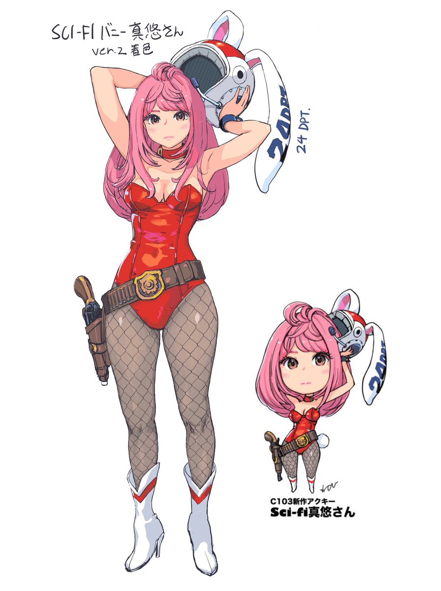 Sci-fi真悠さんちょっと塗ってみたバージョン。 