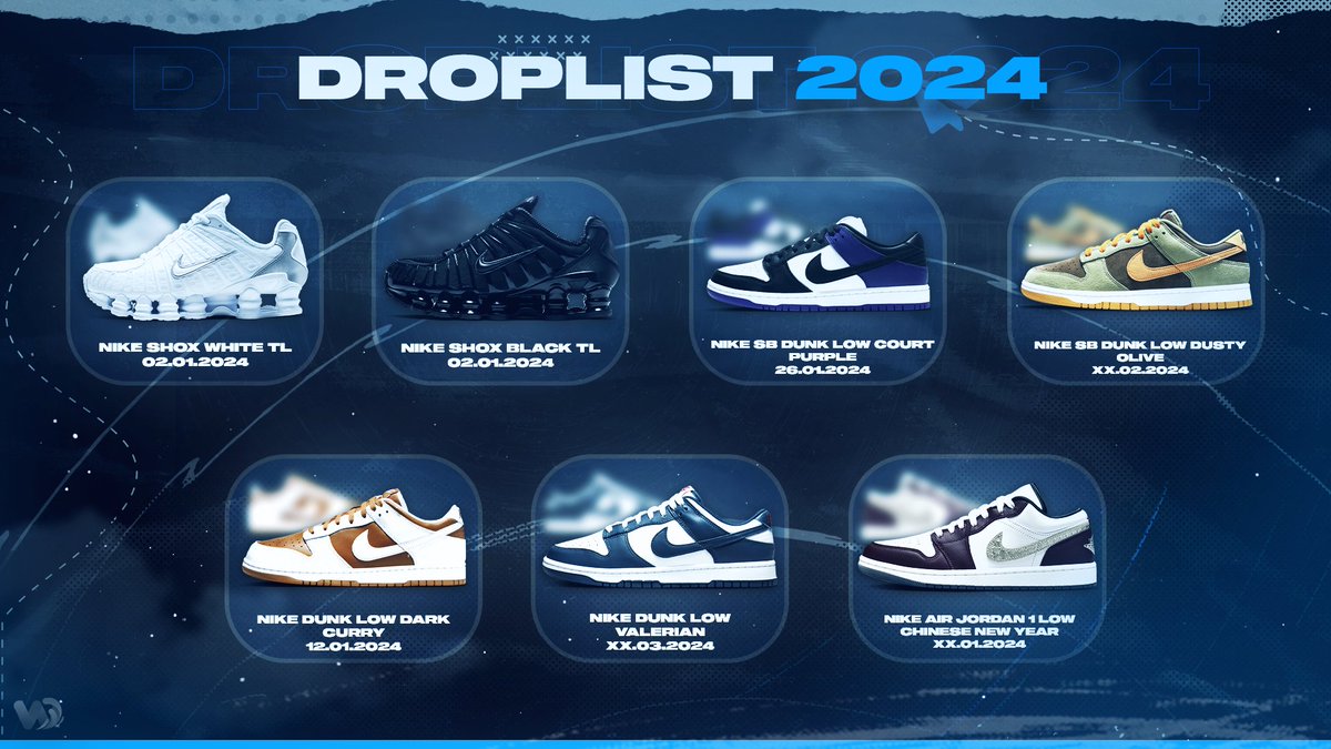 Nike Droplist 2024 Preview + Discount!

A little sneak peak of the best nike early infos out here, join now if you want to see more 2024 restocks 🤭

Special Christmas Discount! (15€/Month)

whop.com/checkout/plan_…