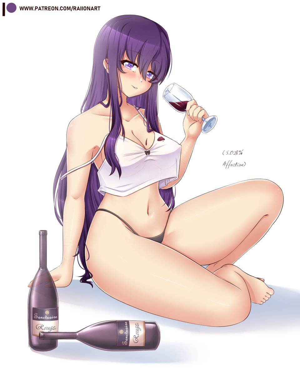 RaionArt's tweet photo. There is one thing YuYu loves more than wine 👀 https://t.co/81JX8bQAOt