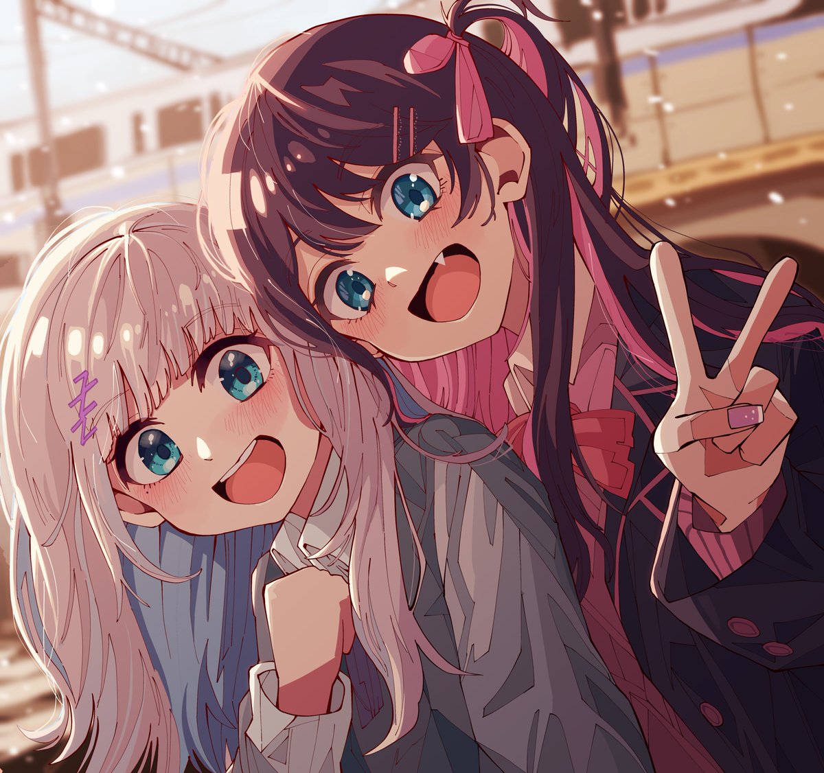 peyanguuuuuuu20's tweet photo. #すぅあーと #なずなーと #イラスト 
JK花芽姉妹💤🍣 https://t.co/vT9yxwOmDQ