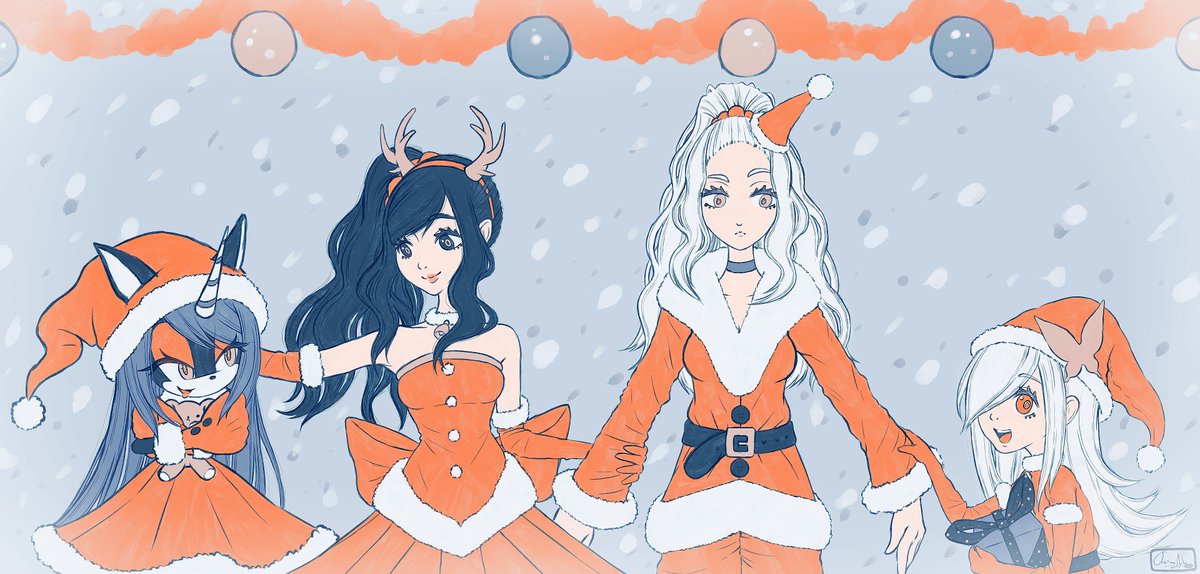 CherimuArt's tweet photo. A drawing of all my OCs for Christmas ! :D 
Merry Christmas and Happy New Year everyone ! Now off to enjoy some time off for the holidays !

#art #artist #originalart #originalcharacter #originalcharacterart #digitalart #DigitalArtist #Christmas2023 #NewYear2024 https://t.co/4O4GGwVtEB