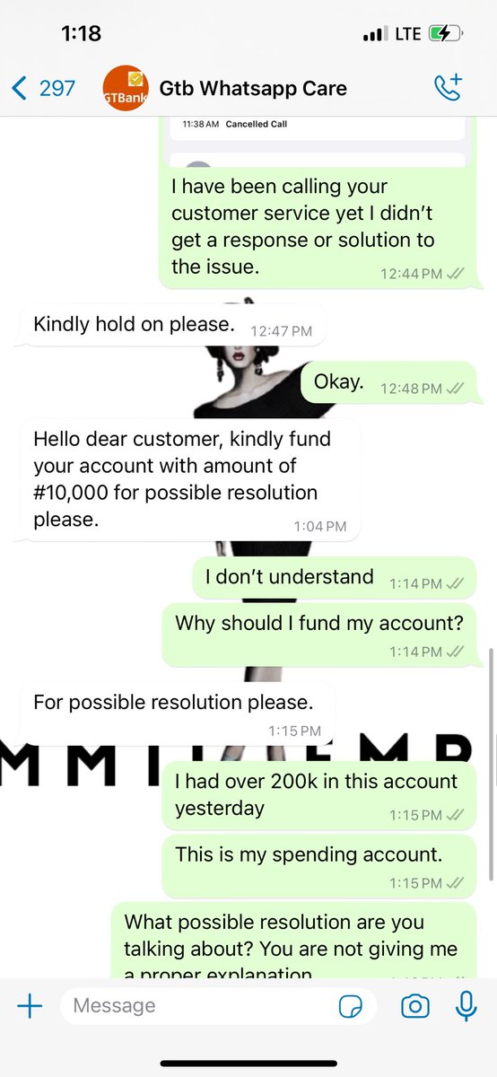 mo_chael's tweet photo. @ggtbankhelpq @gtbank @gtbank_help 
@cenbank 

Please I am calling out Gtb to tell me since they operate a Ponzi scheme! 
I recharge my phone today using 737 and the money was removed without being credited. Now this is what their customer service is telling me! That I should fund my account? https://t.co/k4P3HoX8I2