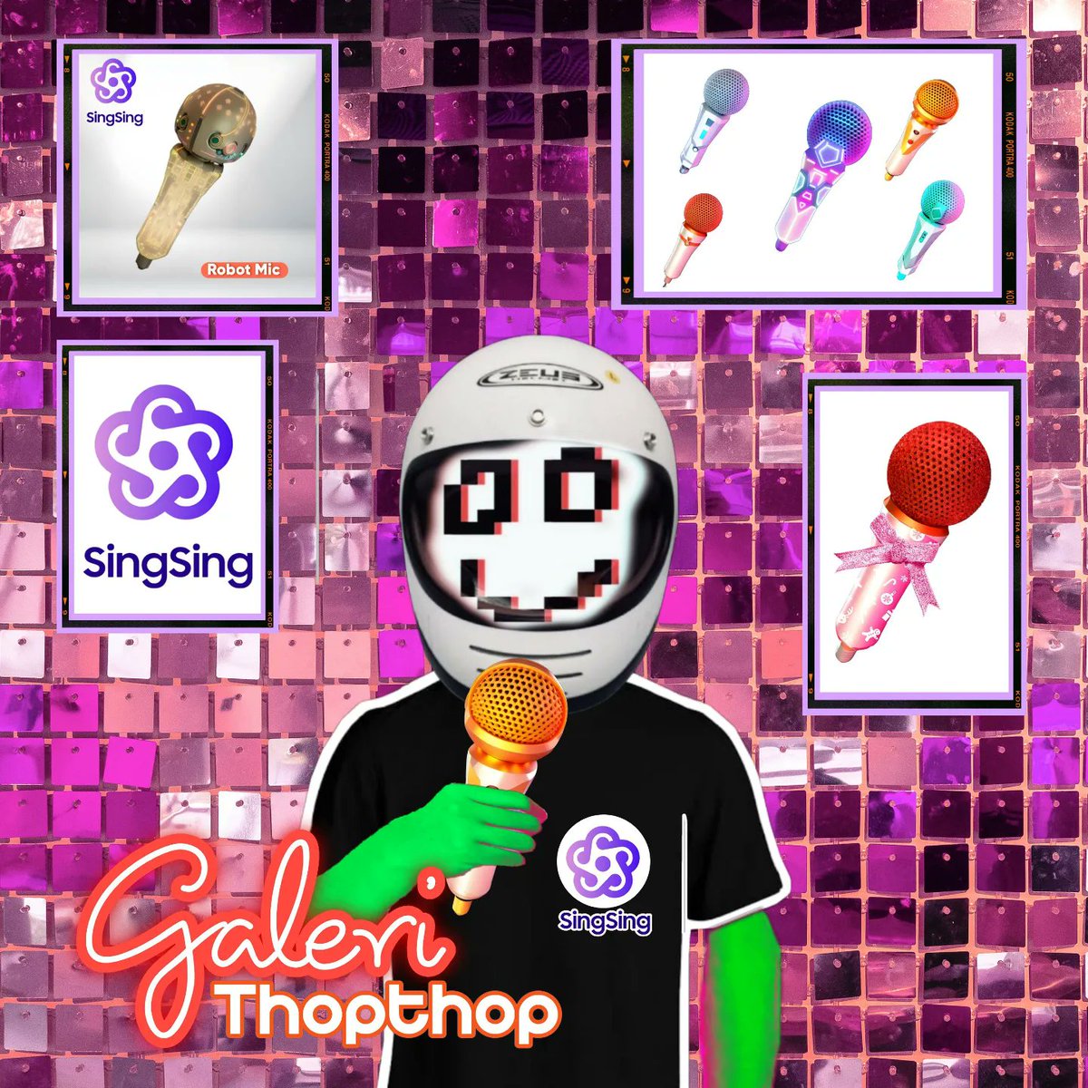 Gallery of mic designs by Thopthop @singsingglobal @aag_ventures #SingSingMics #SingSinger #AAG