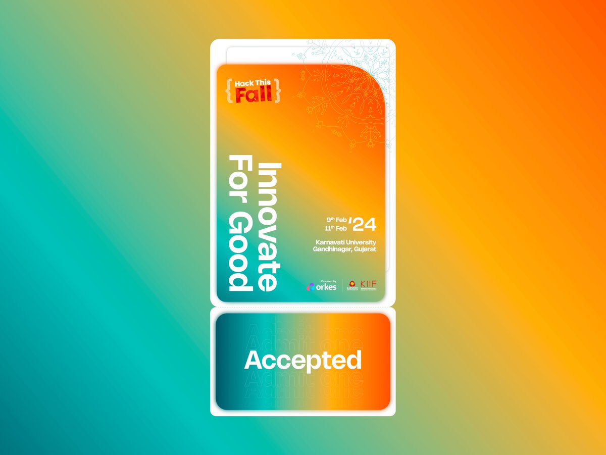 0xadii's tweet image. Just get mail that our team— @Virennn_R , @0x_atharva , and I—has been selected to participate in @hackthisfall 🚀 Looking forward to collaborating with brilliant minds at @karnavati_uni , Gujarat. Let the hacking begin! 💻🔐 
#hackthisfall2024