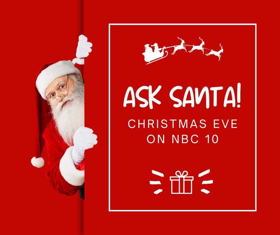 Liz Bateson (@lizbatesontv) on Twitter photo SANTAAA! I KNOW HIM! 🎅Old St. Nick is making a special appearance on sunrise this Christmas Eve.
Do your kids have any questions for him? Send them our way & we'll be sure to ask the big man himself - and give your child a shoutout on <a href="/NBC10/">NBC 10 WJAR</a>! ❤️🎄 SANTAAA! I KNOW HIM! 🎅Old St. Nick is making a special appearance on sunrise this Christmas Eve.
Do your kids have any questions for him? Send them our way & we'll be sure to ask the big man himself - and give your child a shoutout on <a href="/NBC10/">NBC 10 WJAR</a>! ❤️🎄