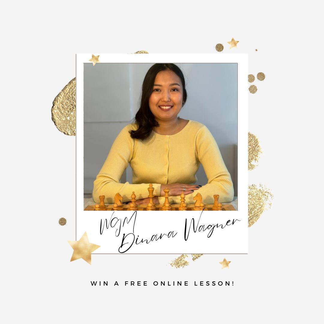 Win FREE Coaching Session with WGM Dinara Wagner🎄🎁✨

If you are still looking for a last minute Christmas gift for yourself or a loved one, simply comment at ECU Commission For Women’s Chess Facebook post: facebook.com/share/p/4UFCXt… or send them a private message sharing why