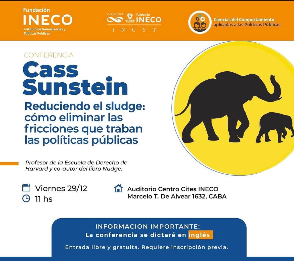<a href="/CassSunstein/">Cass Sunstein</a>, profesor de la Escuela de Derecho de Harvard y coautor del célebre libro "Nudge", visitará <a href="/CitesIneco/">Centro Cites Ineco</a> y brindará una conferencia gratuita sobre cómo eliminar las fricciones que traban las políticas públicas.
