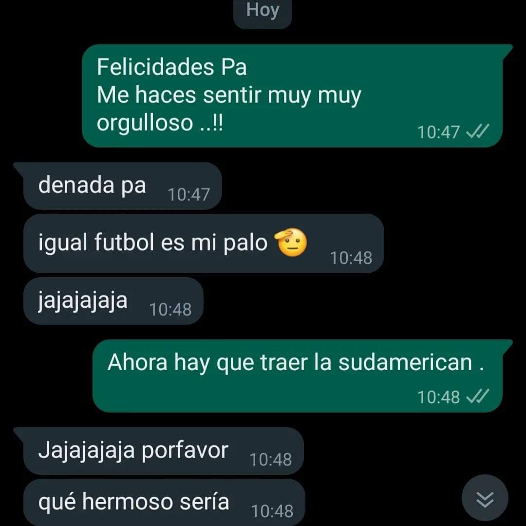 <a href="/elClubOlimpia/">Club Olimpia</a> La charla del Mati cuando terminó el colegio hace unos días con Iván.
Si esto no te conmueve sos de piedra hermano. 😢