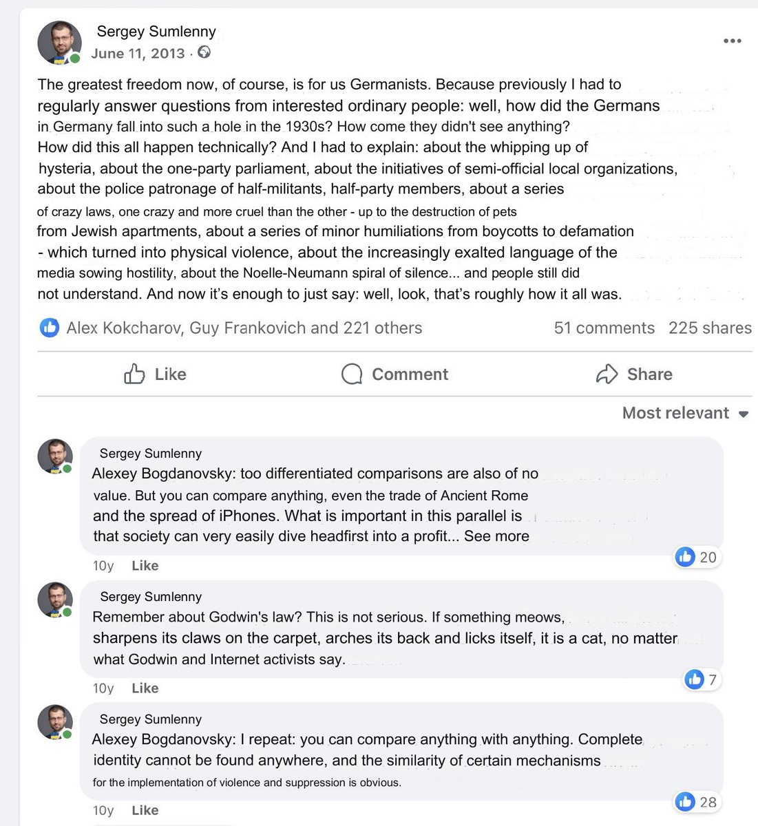 sumlenny's tweet photo. @TVPWorld_com @donaldtusk @Ukladsil @EuroResilience @derspiegel I compared Putin's Russia to Nazi Germany, and called Russian deputies, who banned adoption of children to the West (as a revenge for Magnitsky Act) "vampires who will sing patriotic songs while sitting on dead bodies of children" (Sandra Zarubina was a first victim of this) 11/x https://t.co/QdWtvgnQLA