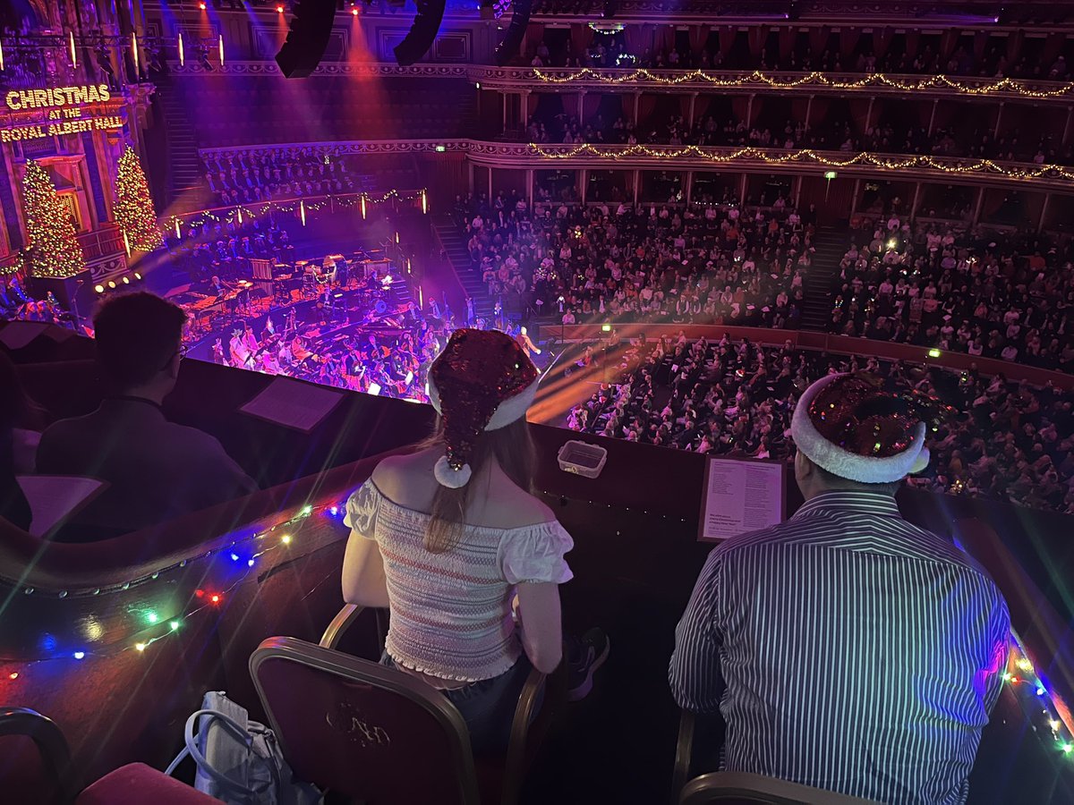 ShipsLadyG's tweet photo. It’s beginning to sound a lot like Christmas @RoyalAlbertHall with @royalphilorch https://t.co/FpfDke85Lu