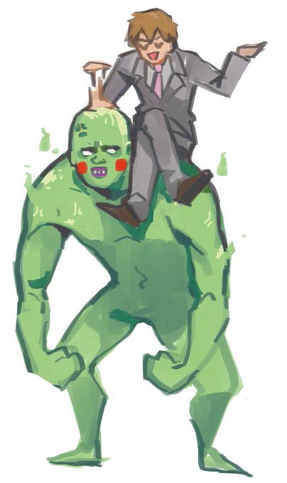 「2boys green skin」 illustration images(Latest)