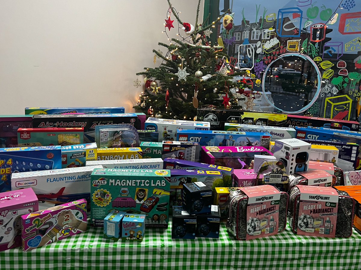 This year, the amazing team at @FACTCO_tech donated hundreds of pounds worth of toys and presents to the shop! Helping us to give gifts to families across our community 🎄✨