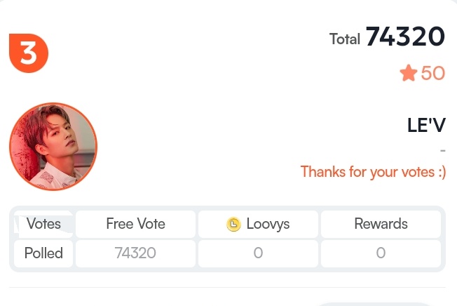 LE_VotingGlobal's tweet photo. 231223 #LEVote_UPDATE | KOOKY
Vote for LE'V as #BestPerformer of December 📣
📊 3rd (74,3XX votes)
🗳https://t.co/jxpt2IvDJL
📅~DEC 27 ⏰12PM KST
🎯ACHIEVED 🎉🎉🎉
#KookyPromotion #KookyGallery #KookyRanking #BestPerformer_Dec #Performer_Dec
#KookyEvents #KookyOfflineCafe https://t.co/A5GJLMLZlo