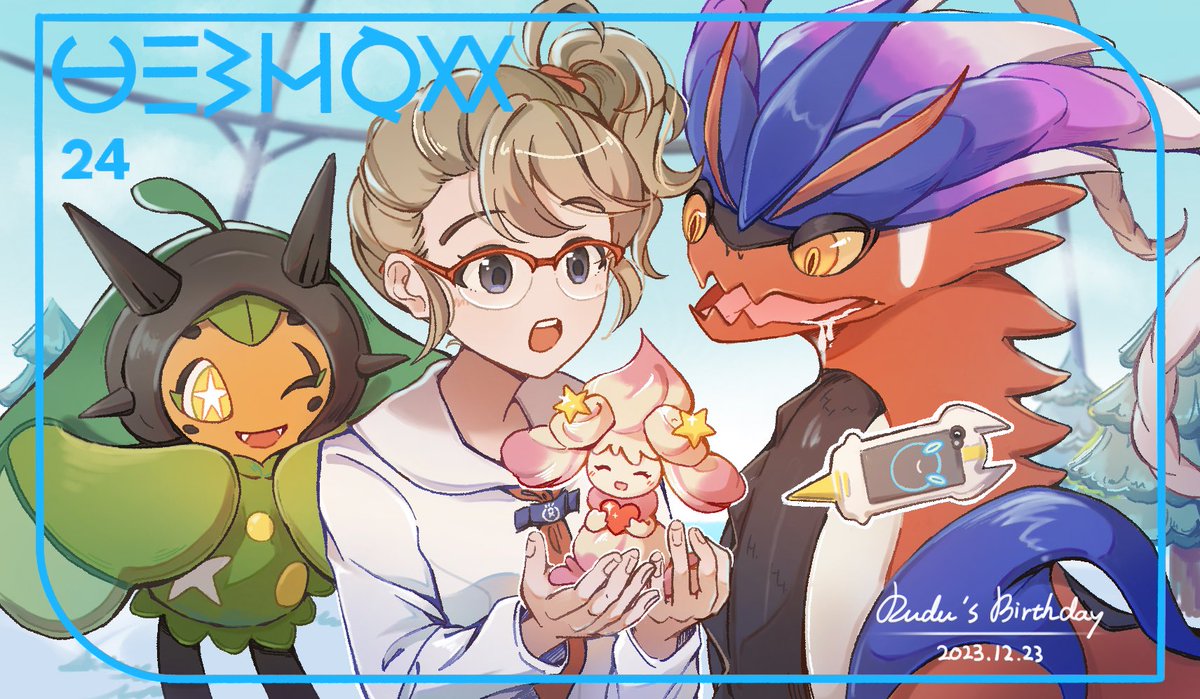 DU_DA_LA's tweet image. #ポケモンイラスト
*自機主
Happy birthday to myself🥰