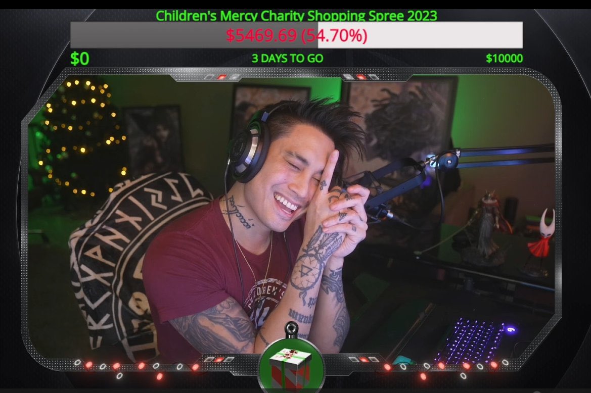 AnthonyKongphan's tweet photo. Day #1 of Children’s Mercy Charity stream kicked butt for the keeeds!!

Much love &amp; thank you everyone in all your support  so far! See you all tomorrow for day #2 🖤 https://t.co/m3ibq7R8gg
