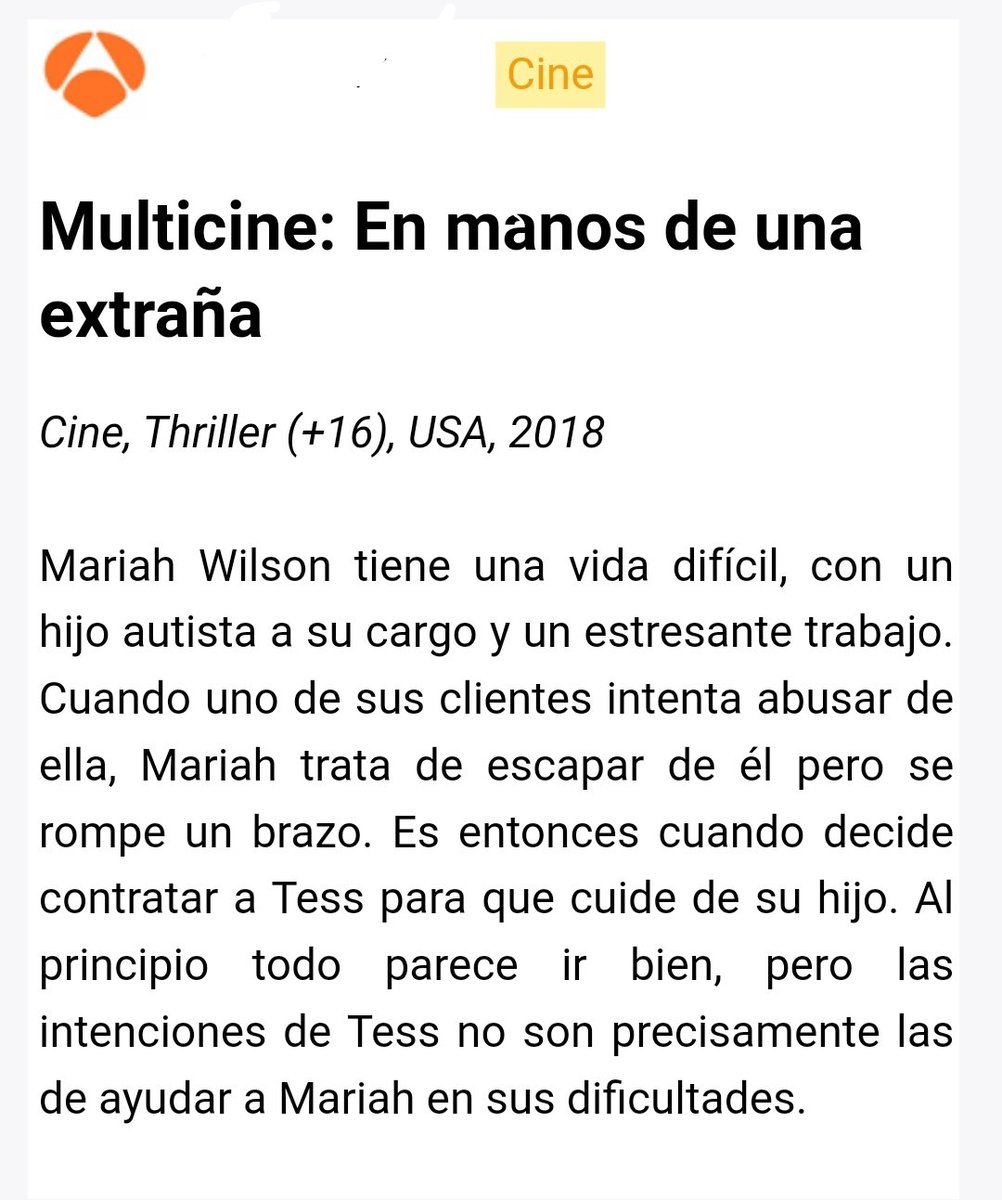 PeliDeTarde's tweet photo. Si creéis que habéis tenido un mal año, pensad en Mariah Wilson https://t.co/UsBqZFAaYy