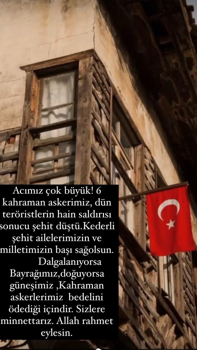 GezginciEsra's tweet photo. Acımız çok büyük! 6 kahraman askerimiz, dün teröristlerin hain saldırısı sonucu şehit düştü.Kederli şehit ailelerimizin ve milletimizin başı sağolsun.
          Dalgalanıyorsa Bayrağımız,doğuyorsa güneşimiz ,Kahraman askerlerimiz  bedelini ödediği içindir. Sizlere minnettarız. Allah rahmet eylesin. #sehidimizvar