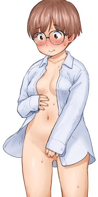 シャツメガネっ娘 