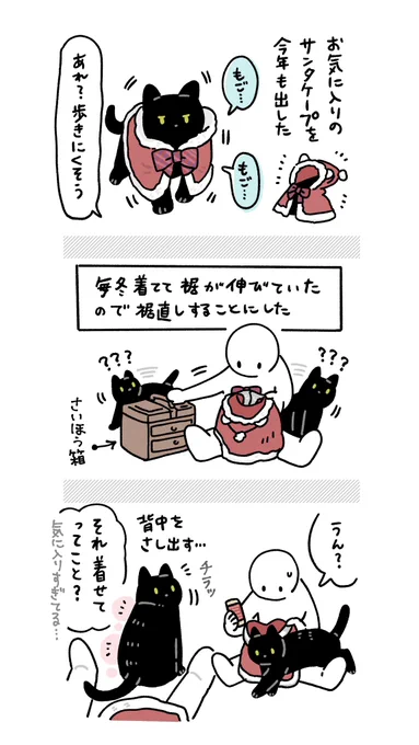 明後日クリスマスということでサンタケープ大好きなろんさんの絵日記です #ろんの絵日記