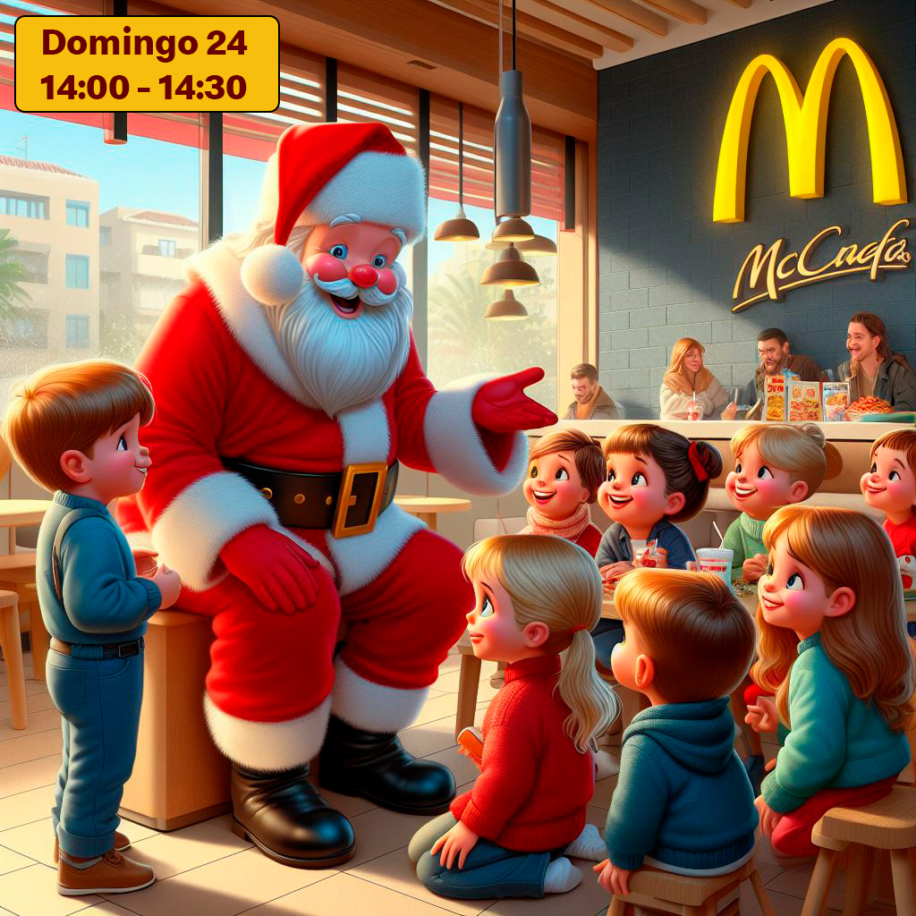 McDGranada's tweet photo. ¡Mañana tenemos visita! 🎅 Santa nos ha hecho un huequito en su apretada agenda y estará a partir de las 14:00 en McDonald's Granada Estación para recibir las últimas cartas. 

¡No te lo pierdas!

#McDGranada #McDonalds #Granada https://t.co/dqv0jtpwTg