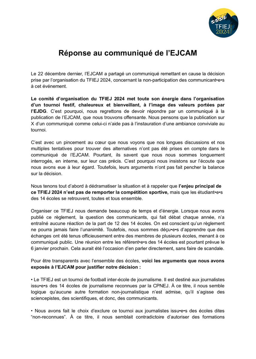 TFIEJ 2025 tweet media