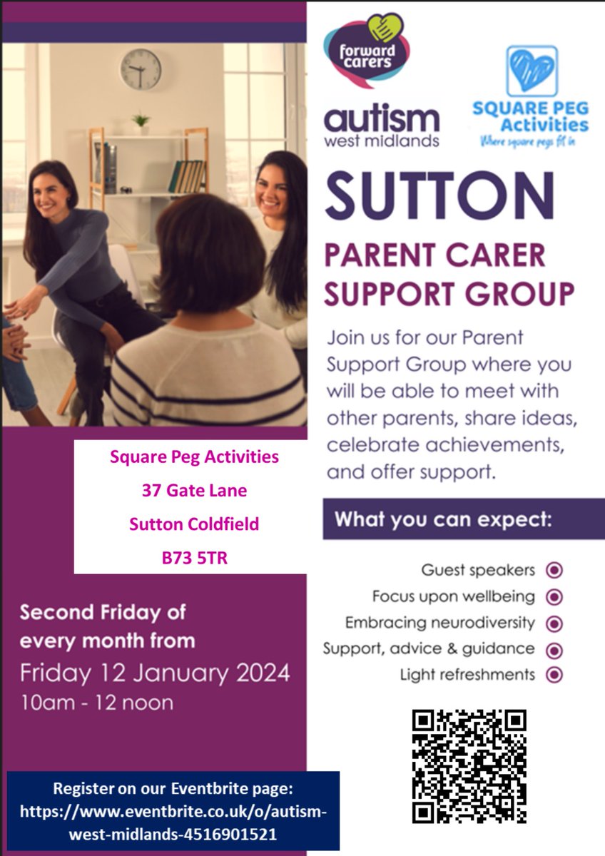 Working in conjunction with <a href="/autismwestmids/">Autism West Midlands</a> and <a href="/ForwardCarers/">ForwardCarers</a>