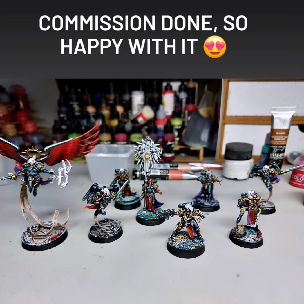 aurelie_schick's tweet photo. All done! π
Commission done!
Display Level π
#AdeptaSororitas #propainted #propaintedminiatures #protabletopart
#paintingwarhammer @warhammerofficial #WarhammerCommunity #warhammer40k #paintingminiatures
#WarhammerCommunity #paintingminiatures https://t.co/A99qLOtv64