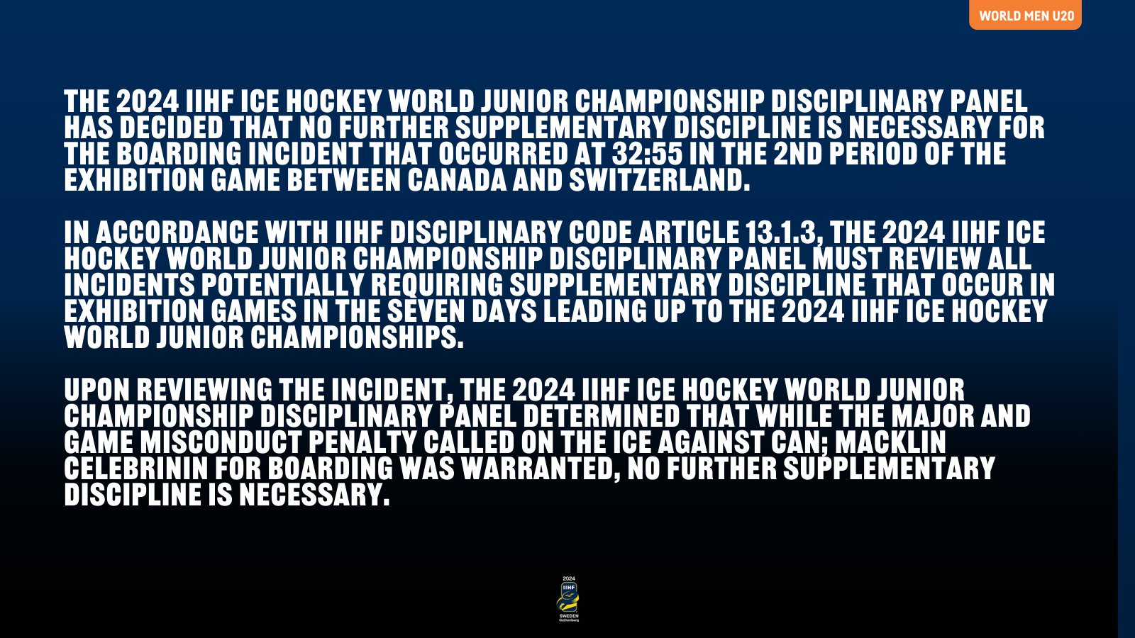 World Juniors 2024 Exhibition Schedule adela romonda
