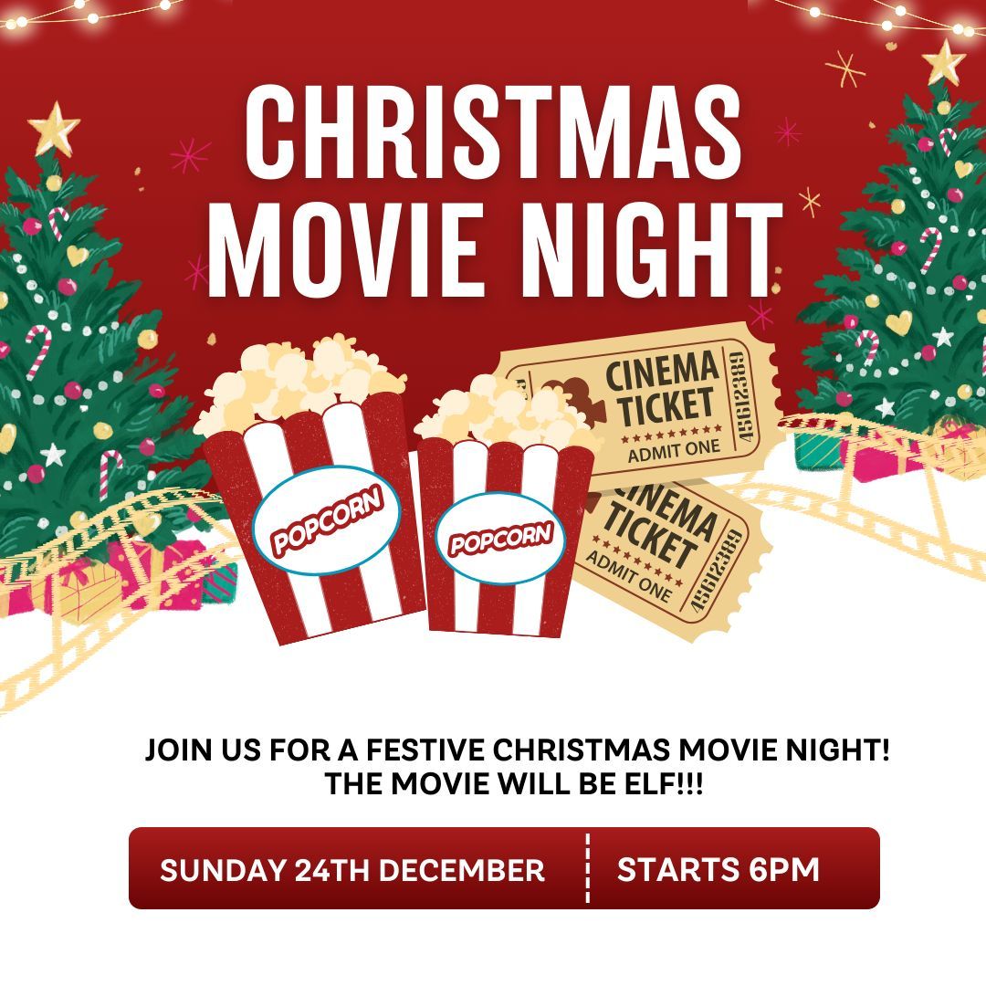 Join us tomorrow (Christmas Eve) - for a Christmas Movie Night! The movie will be ELF! 🎄 It starts at 6PM! 🎅 #Crisiscafe #Wellbeing #Mentalhealth