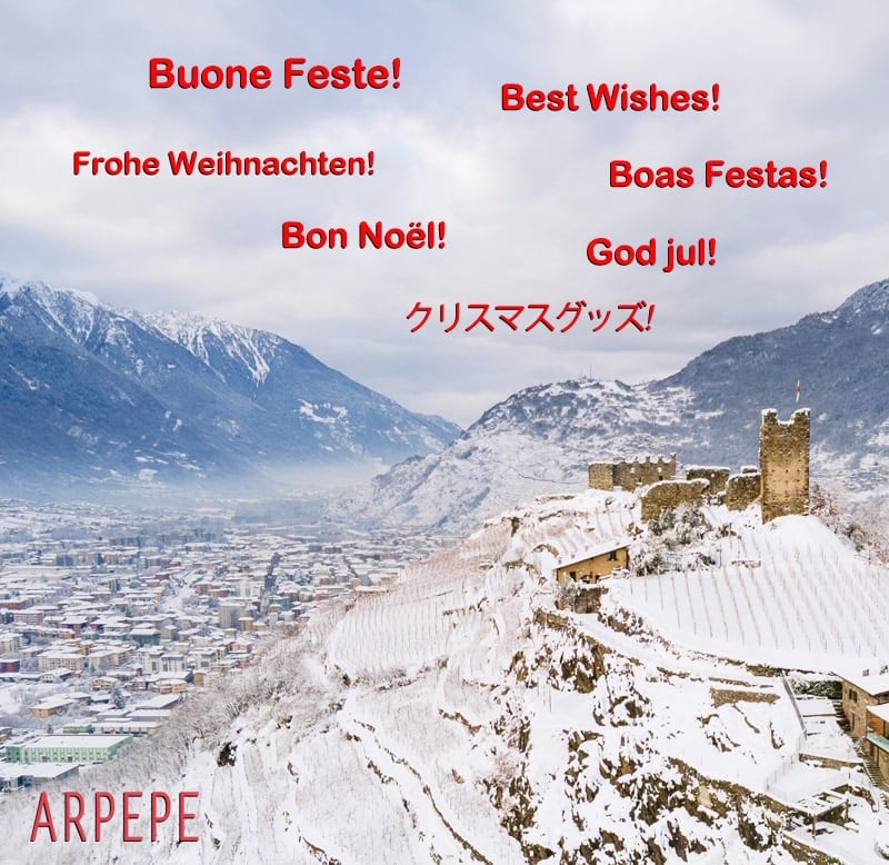 Best wishes from Valtellina and from ARPEPE family! #BestWishes #クリスマスグッズ #Godjul #BoasFestas #BonNoël #froheweihnachten #ЗРіздвом #ARPEPEwines #Valtellina #ARPEPE #IlGiustoTempoDelNebbiolo
