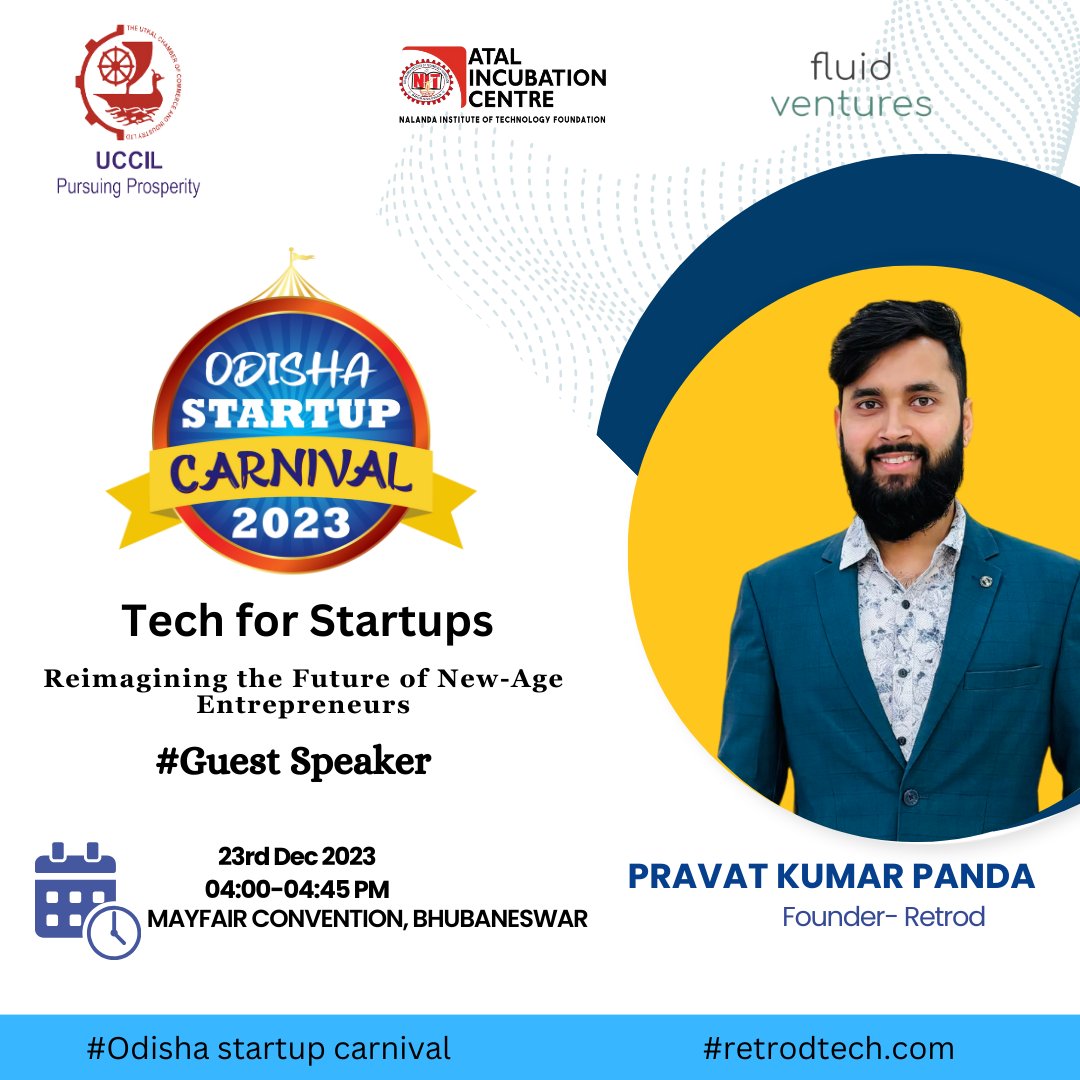 retrodtech's tweet image. #StartupVisionary 💡✨ Embrace wisdom with Mr.Pravat Kumar Panda, sharing invaluable insights on Reimagining the Future of New-Age Entrepreneurs at ODISHA STARTUP CARNIVAL 2023. Brace for a transformative discussion! 🚀🌟

@Odisha_Carnival @AtalNit 

retrodtech.com