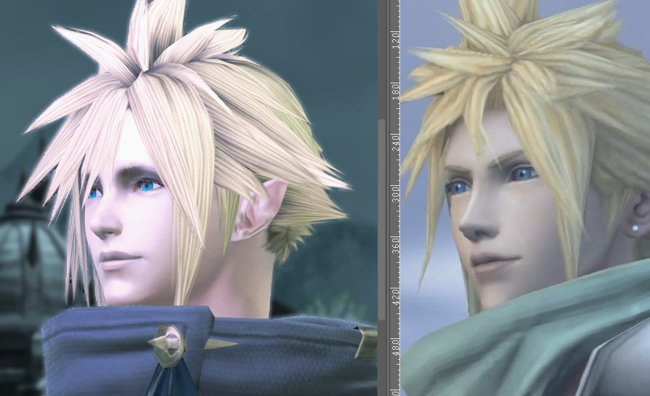 GThighmaster's tweet photo. Before you tell me about ff7 know that I know nothing, I just saw pic on the right and thought to myself. "Wait a goddamn minute. That's midlander face 6" https://t.co/VG55NhoqLO