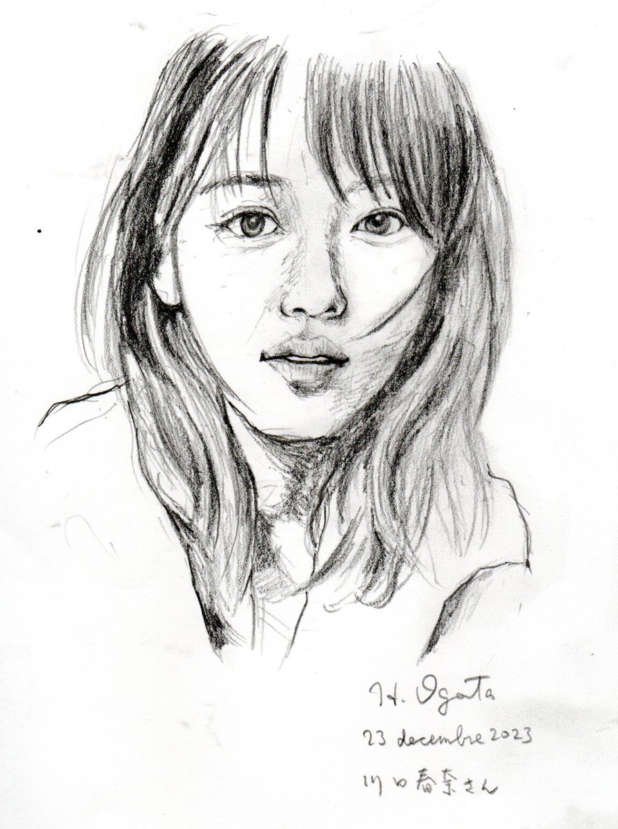 川口春奈さん
Haruna Kawaguchi
＃鉛筆画　#人物画 #女優 #川口春奈 
#drawing #portrait #actress #HarunaKawaguchi