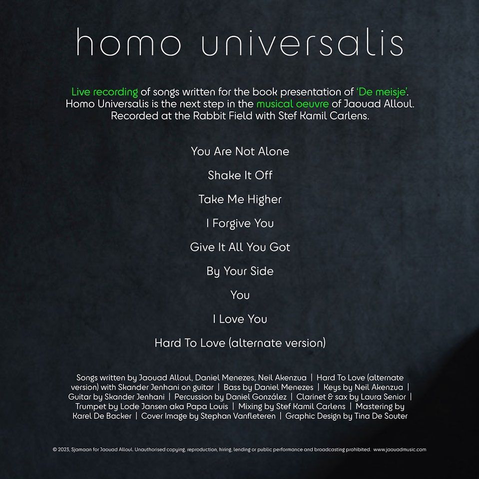 Album review/ Jaouad - Homo Universalis (Sjamaan) buff.ly/3TALgKz