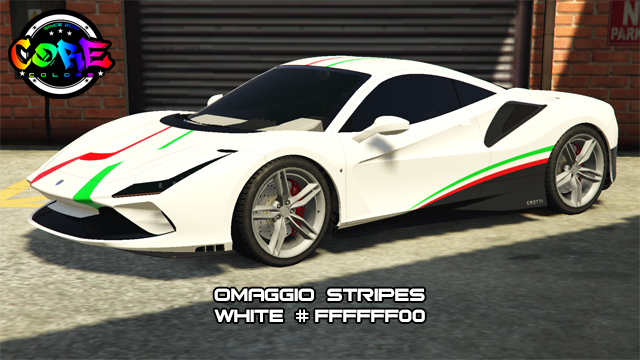 CoreCustomColor's tweet photo. All matching livery colors of the Grotti Turismo Omaggio are added to the CoreCustomColors Crew Color Gallery: https://t.co/hVyweg8Ki9 #discord #GTAOnline #GTAV #RockstarGames #custom #matching #livery #liveries #crew #color #colour #ChopShopDLC #grotti #turismo #omaggio https://t.co/zyzcsqJebQ