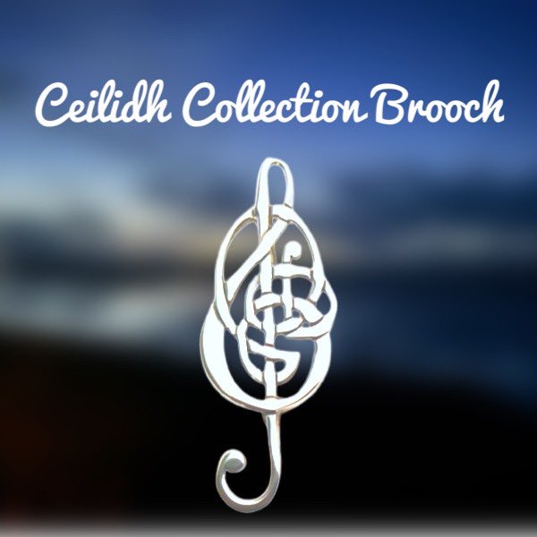 Are you looking forward to some good Ceilidh music at your Burns Supper??  This brooch can be worn as a kilt pin, 🧷 if you want to wear something different!