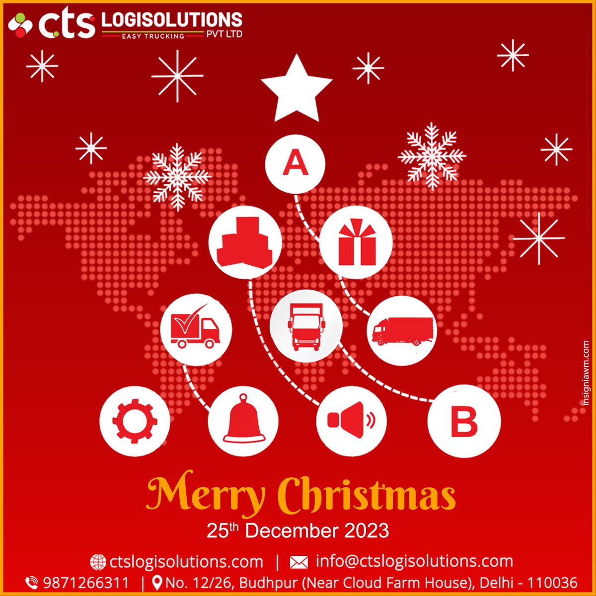 Delivering joy this Christmas and every day. Happy holidays from our CTS logistics!✨🎄

#christmaspresents #happyholidays #winter #santaclaus #christmasmood #christmasvibes #merrychristmas #xmas2023 #christmastree #jinglebells #secretsanta #logisticsindia #logistics #delhi #cts