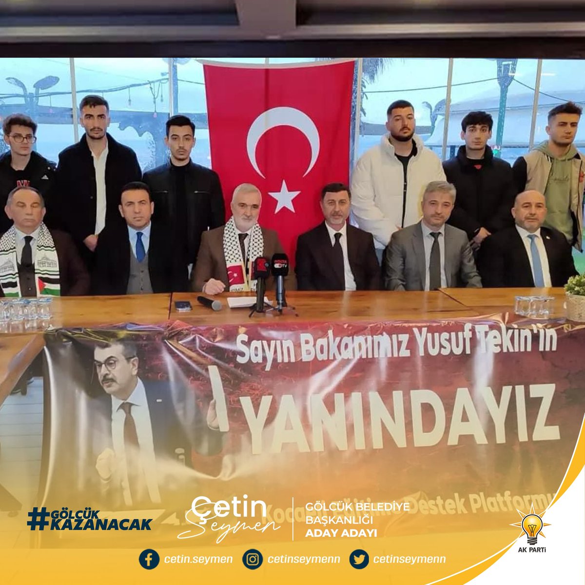 Gölcük Temsilcisi olduğum Kocaeli Eğitime Destek Platformu’muzun, Milli Eğitim Bakanımız Sayın Yusuf Tekin’e son dönemde yapılan karalama kampanyalarına karşı yanında olduğumuzu belirttiğimiz basın toplantısına katılım sağladım.