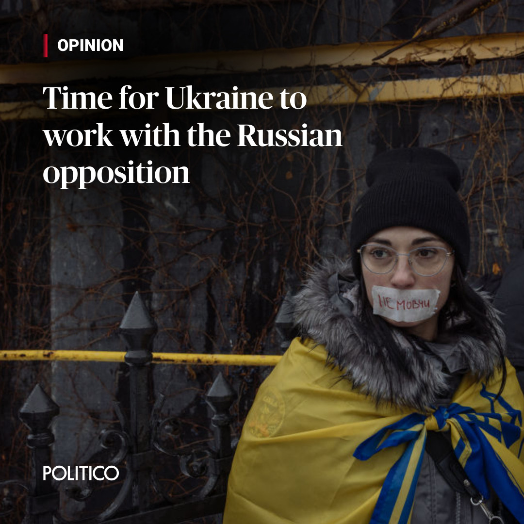 OPINION: The Russian opposition has expressed its desire to cooperate with Ukraine since the war started. It is now time to accept this offer and pool efforts. 🔗 bit.ly/48nXAlr