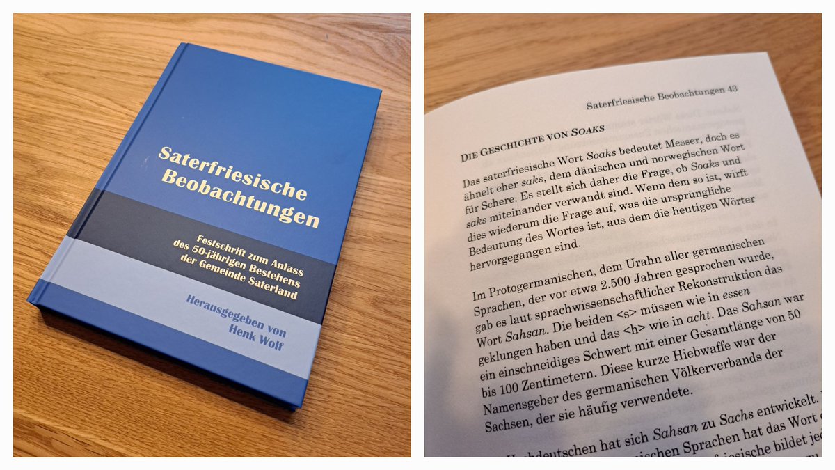 Linguist Henk Wolf has published a book containing a great variety of articles on the Saterlandic Frisian language, written by sixteen authors - a group I'm honoured to be part of!
