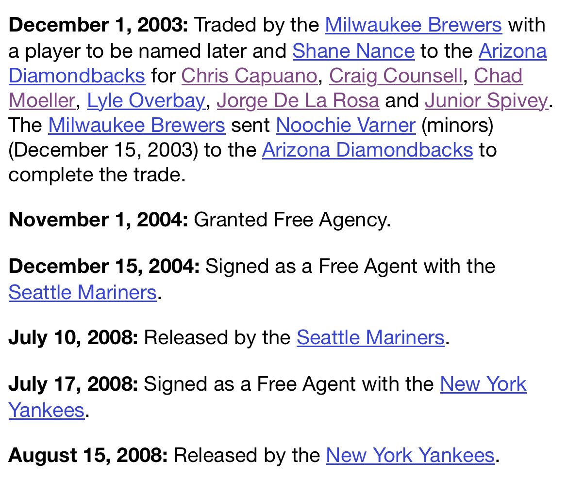 MDean09's tweet photo. @kylegoeke @RotoPat AZ traded FIVE major leaguers for him plus a prospect (De la Rosa) for 9 games. Just wild. https://t.co/aNnw09Mndf